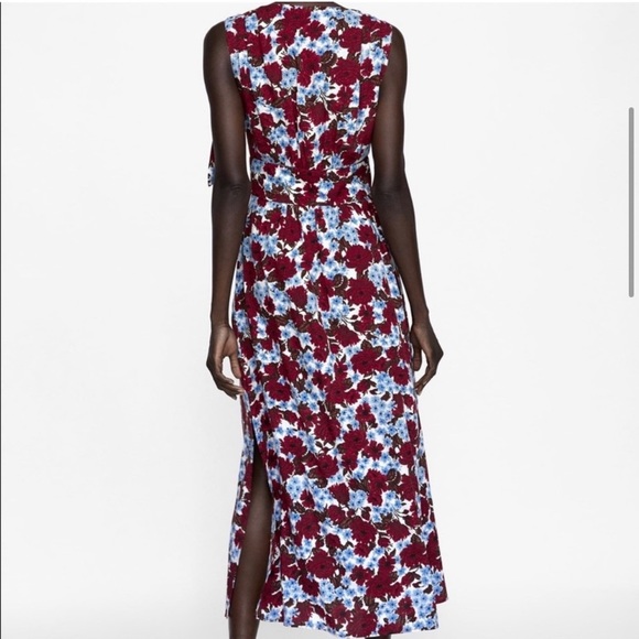 ZARA FLORAL MAXI DRESS Small - Picture 10 of 10